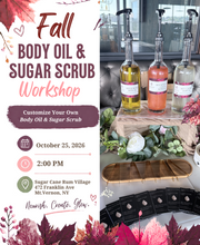 Body Oil + Sugar Scrub Workshop at Sugar Cane Rum Village